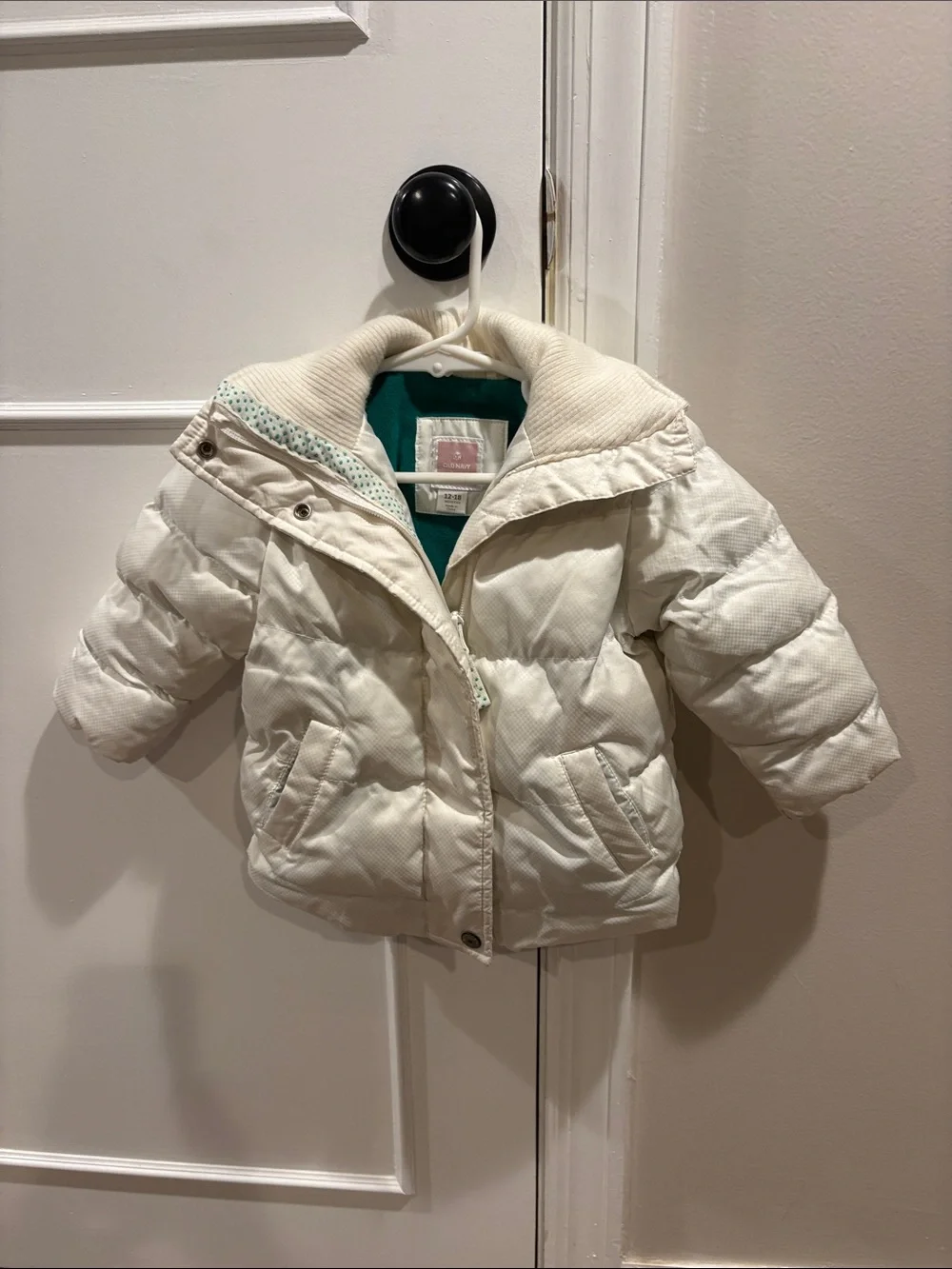 Old Navy Cream Kids Puffer Jacket